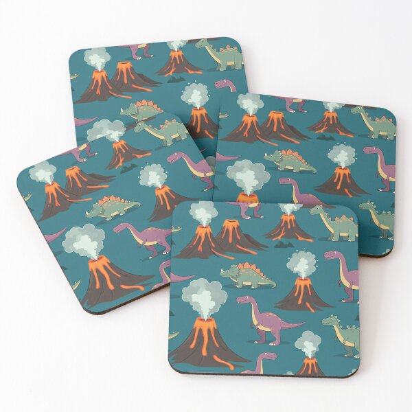 Item preview, Cartoon Dinosaurs and Volcanoes designed and sold by MySignatureItems.