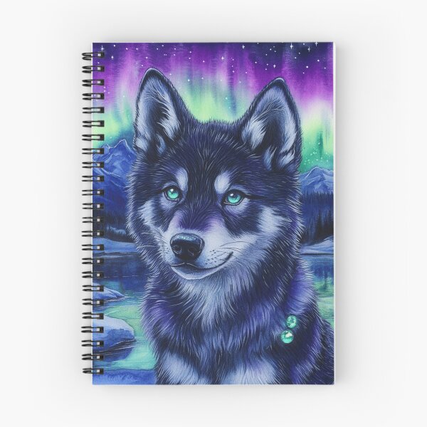 Item preview, Watercolor Painting Of A Wolfdog In Winter designed and sold by Nocturne  Paws.