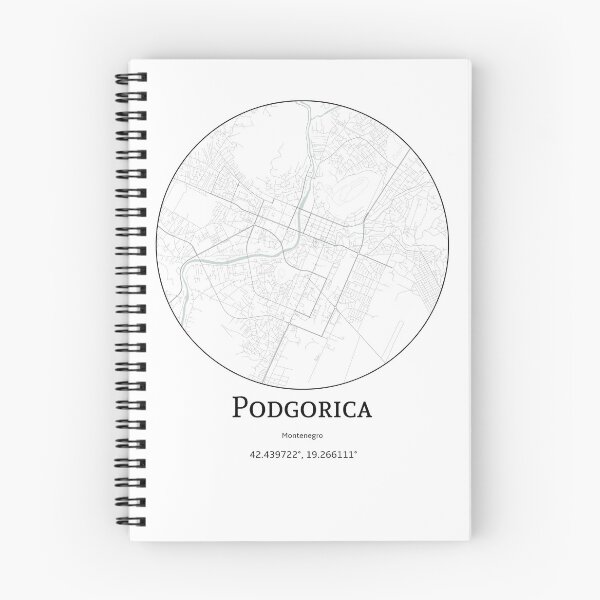Item preview, Topography of Podgorica designed and sold by JohnnysHeath.