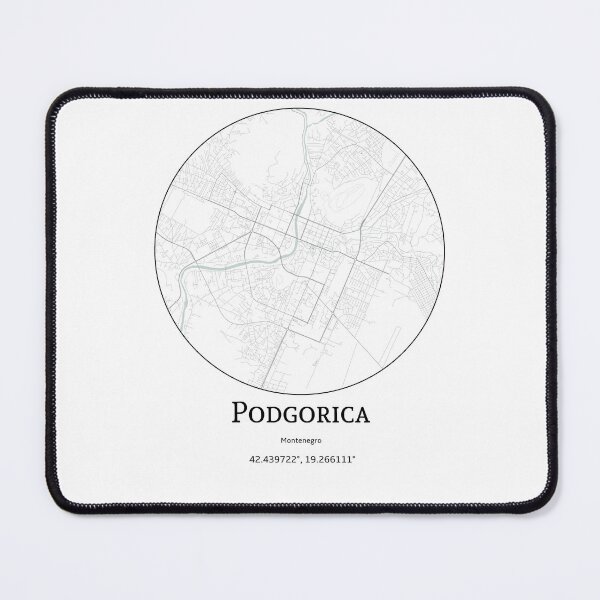 Item preview, Topography of Podgorica designed and sold by JohnnysHeath.