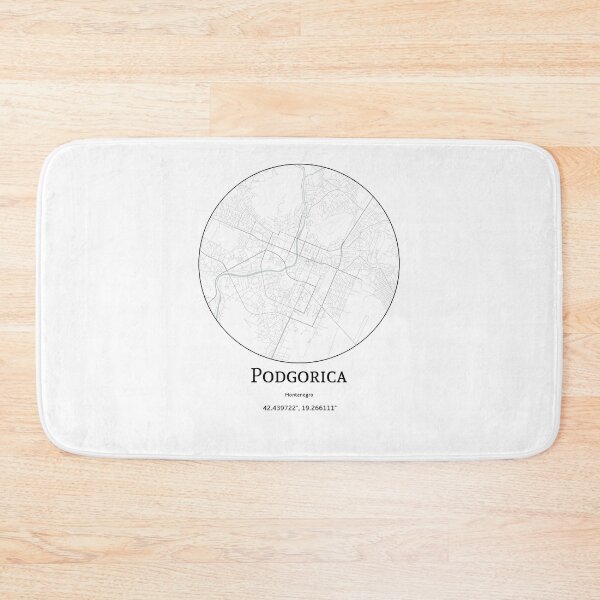 Item preview, Topography of Podgorica designed and sold by JohnnysHeath.