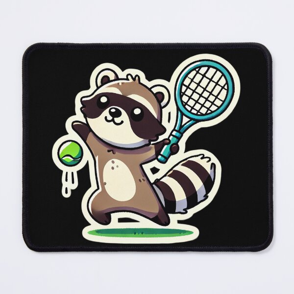 Item preview, Raccoon Tennis Star. designed and sold by Linework Studio.