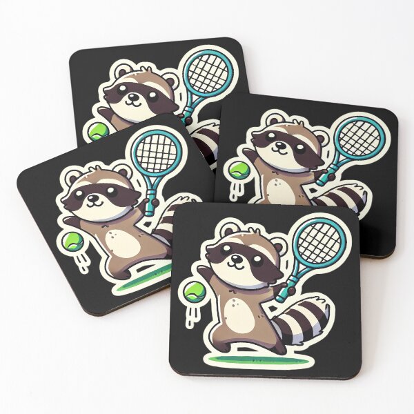 Item preview, Raccoon Tennis Star. designed and sold by Linework Studio.