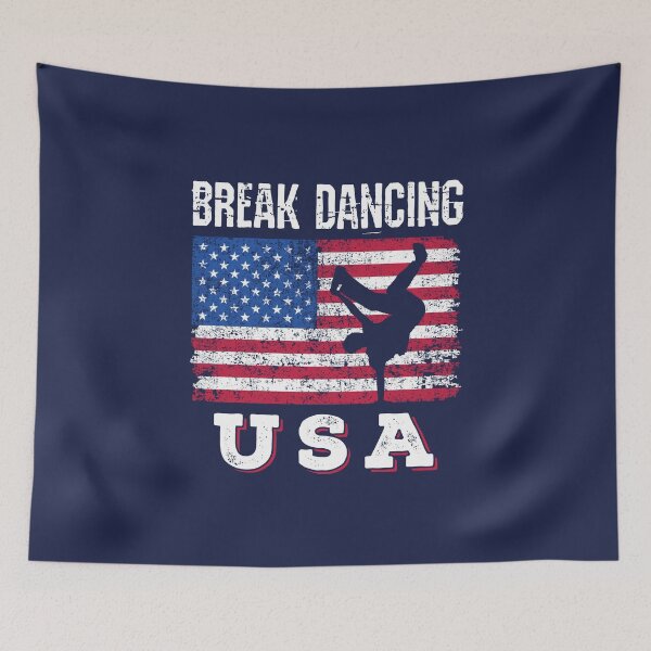 Item preview, Break Dancing USA Flag American designed and sold by jaygo.