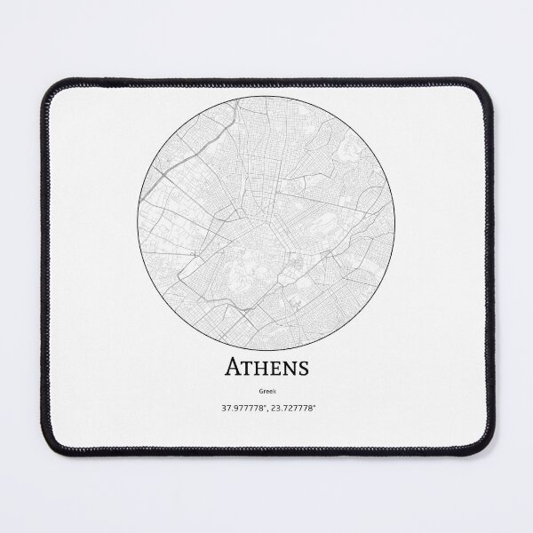 Item preview, Topography of Athens designed and sold by JohnnysHeath.