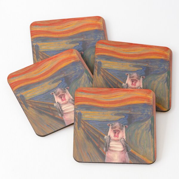 Item preview, The Scream Moo Deng Edition designed and sold by CreatureHouse95.