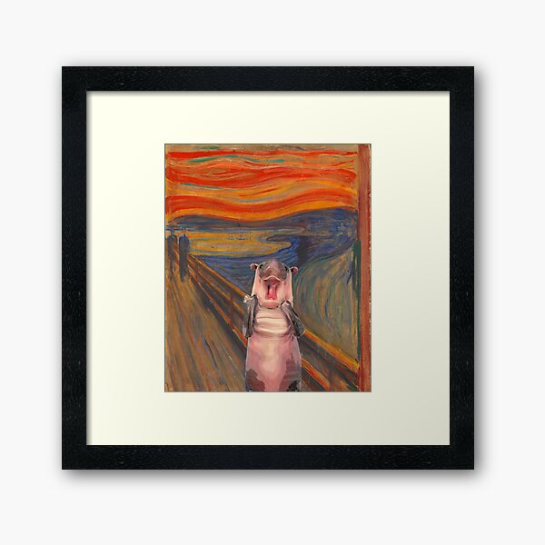 Item preview, The Scream Moo Deng Edition designed and sold by CreatureHouse95.