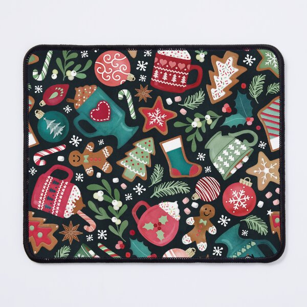 Item preview, Christmas treats toss - Non-Directional Ditsy Holiday designed and sold by adenaJ.