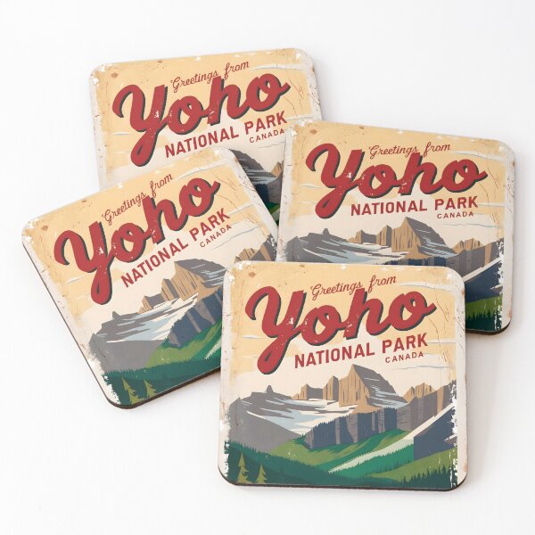 Item preview, Yoho National Park Canada Postcard Vintage Travel Retro designed and sold by TravelPostcardGems.