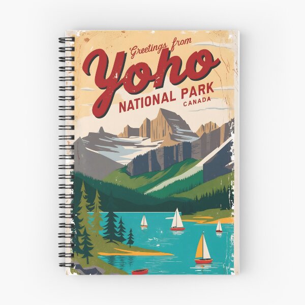 Item preview, Yoho National Park Canada Postcard Vintage Travel Retro designed and sold by TravelPostcardGems.