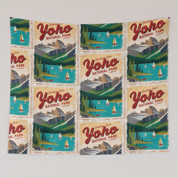 Item preview, Yoho National Park Canada Postcard Vintage Travel Retro designed and sold by TravelPostcardGems.