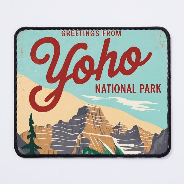 Item preview, Greetings from Yoho National Park Canada Postcard Vintage Travel Retro designed and sold by TravelPostcardGems.