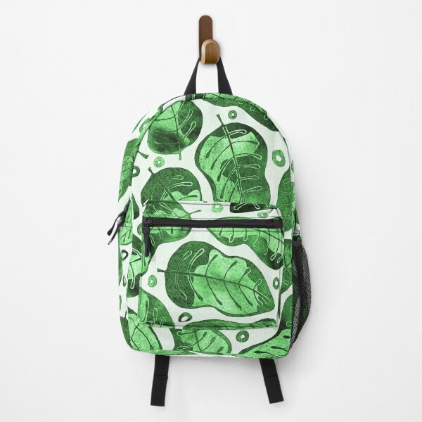Item preview, Deep Emerald Watercolor Hand Drawn Tropical Leaves Pattern designed and sold by schorrnuff.