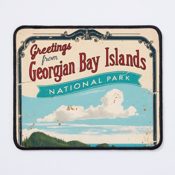 Item preview, Georgian Bay Islands National Park Canada Postcard Vintage Travel Retro designed and sold by TravelPostcardGems.