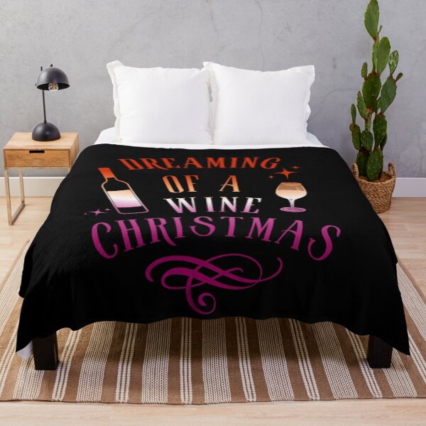 Item preview, Lesbian Flag Dreaming of a Wine Christmas, Wine Glass and Bottle Graphic , Christmas t-shirts, Funny Xmas t-shirts, Wine Lovers T-shirt, designed and sold by PrideBeProud.