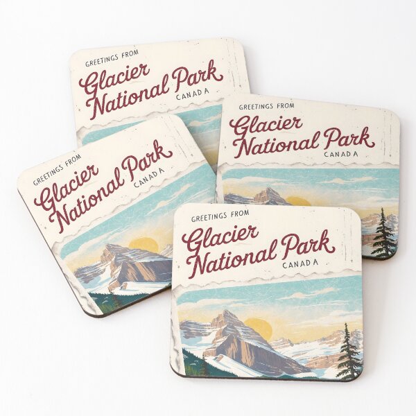 Item preview, Greetings from Glacier Bay National Park Postcard Vintage Retro Travel Vintage designed and sold by TravelPostcardGems.
