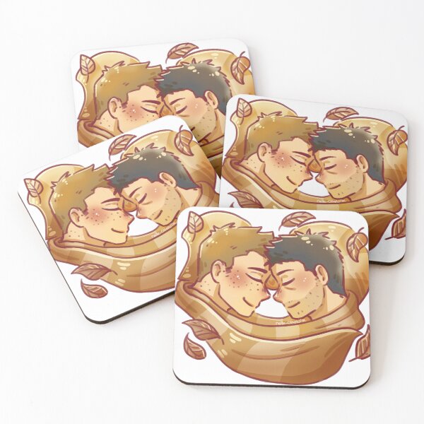 Item preview, Autumn boys Destiel with scarf designed and sold by Melle-OtterWise.