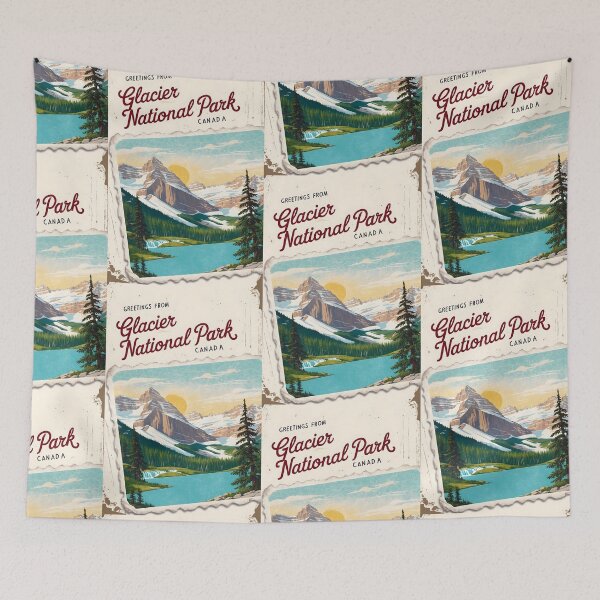 Item preview, Greetings from Glacier Bay National Park Postcard Vintage Retro Travel Vintage designed and sold by TravelPostcardGems.