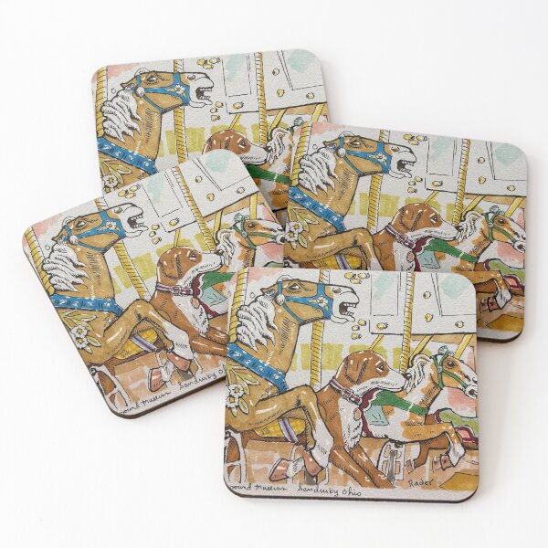 Item preview, Merry-go-round horses and dog designed and sold by RaderDraw.