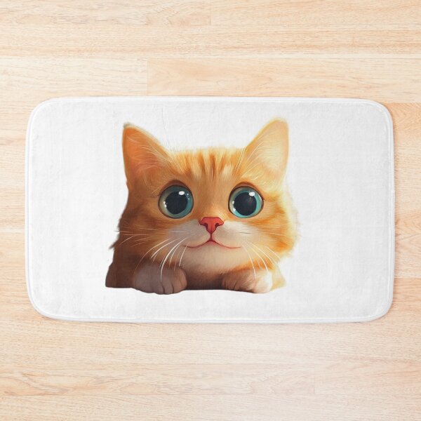Item preview, cute orange cat designed and sold by Natthiya Minimal.
