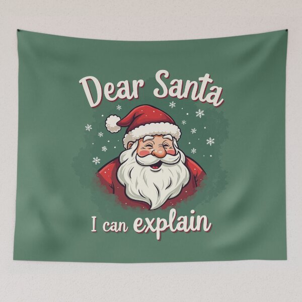 Item preview, christmas phrases / "Dear Santa, I Can Explain" designed and sold by Krasnovaovaova.