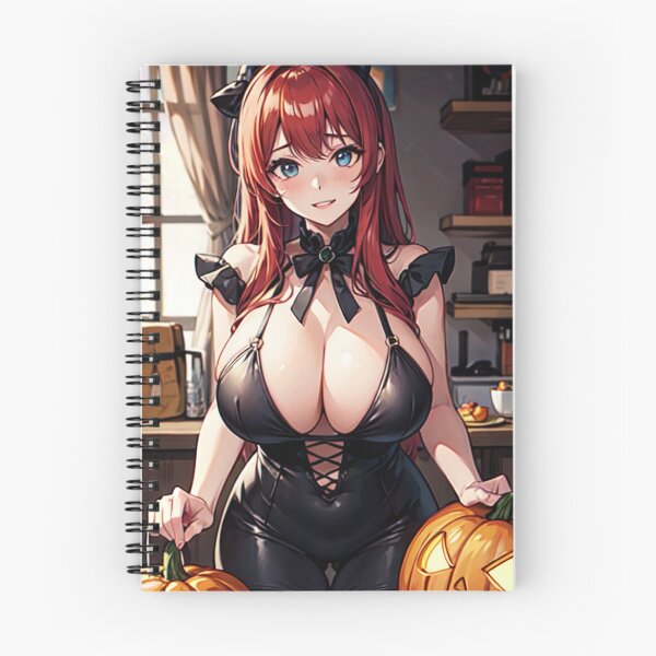 Artikelvorschau, Halloween Kostüm Kürbis Rote Haare Anime Mädchen entworfen und verkauft von kenvel.