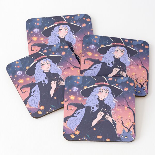 Item preview, Anime Woman Witchy Halloween Pumpkin designed and sold by CherryKaJa.