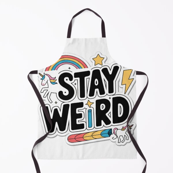 Aperçu de l'œuvre Restez bizarre - Embrassez votre côté décalé, autocollant Stay Weird, créée et vendue par Mood Coffee art.