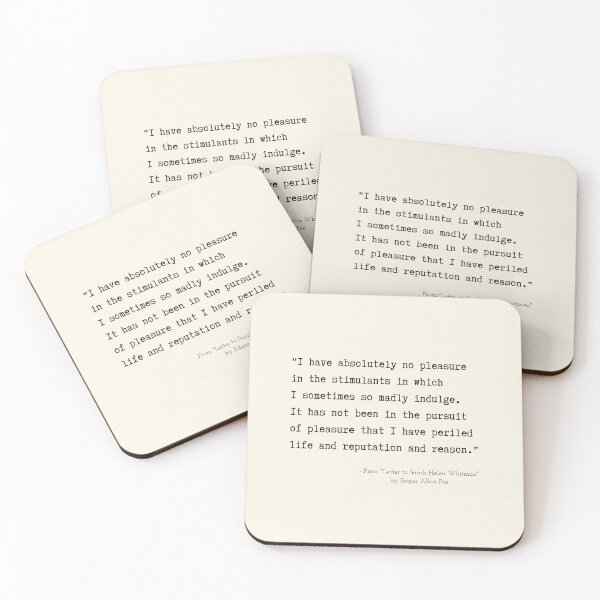 Item preview, A Quote about Despair from "Letter to Sarah Helen Whitman" by Edgar Allan Poe designed and sold by Poemit.