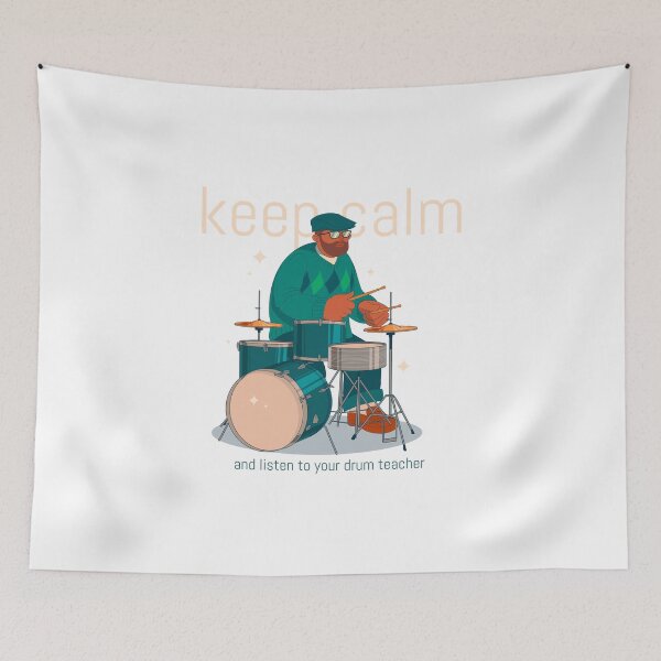 Item preview, Keep calm and listen to your drum teacher designed and sold by FirstTimeTees.