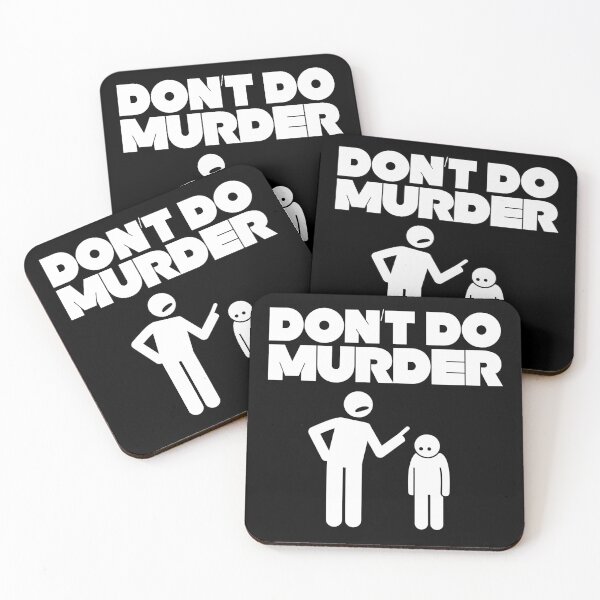 Item preview, Don’t Do Murder, White designed and sold by UNK-Fatigues.