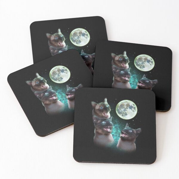 Item preview, Three Catss Maow At Moon Funny Dog Lover Design designed and sold by PNGShop.