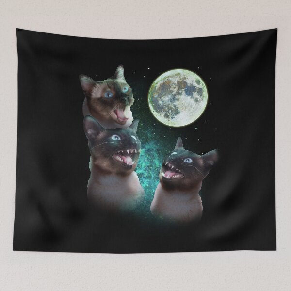 Item preview, Three Catss Maow At Moon Funny Dog Lover Design designed and sold by PNGShop.