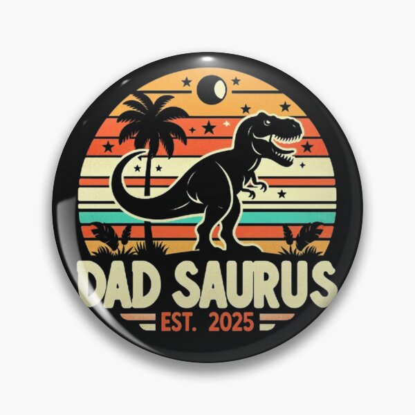 Item preview, Dad To Be 2025 Dad Saurus Dinosaur Promoted to Daddy 2025 designed and sold by SztylishDesigns.