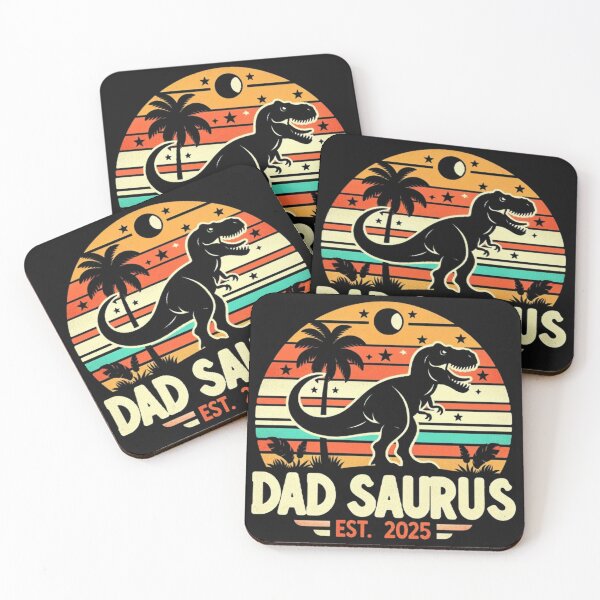 Item preview, Dad To Be 2025 Dad Saurus Dinosaur Promoted to Daddy 2025 designed and sold by SztylishDesigns.