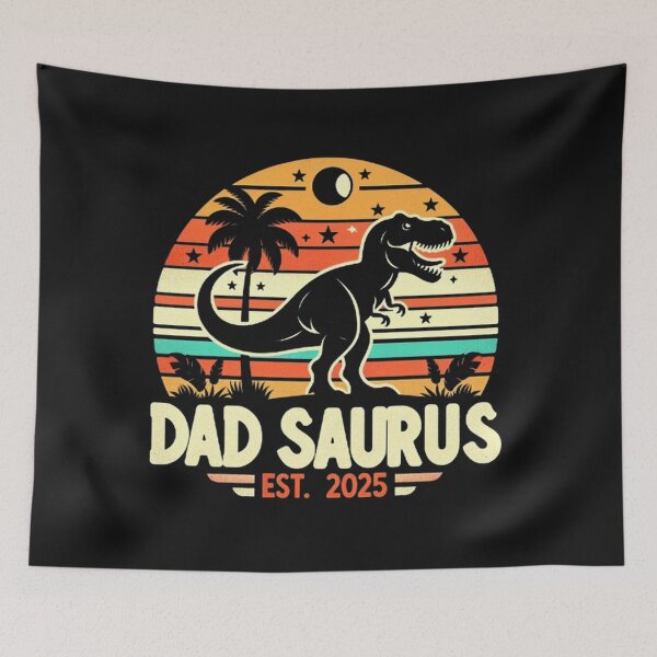 Item preview, Dad To Be 2025 Dad Saurus Dinosaur Promoted to Daddy 2025 designed and sold by SztylishDesigns.