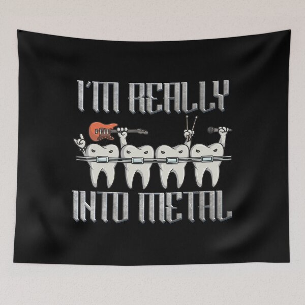 Item preview, Im really Into Metal Funny Dentist Design designed and sold by PNGShop.
