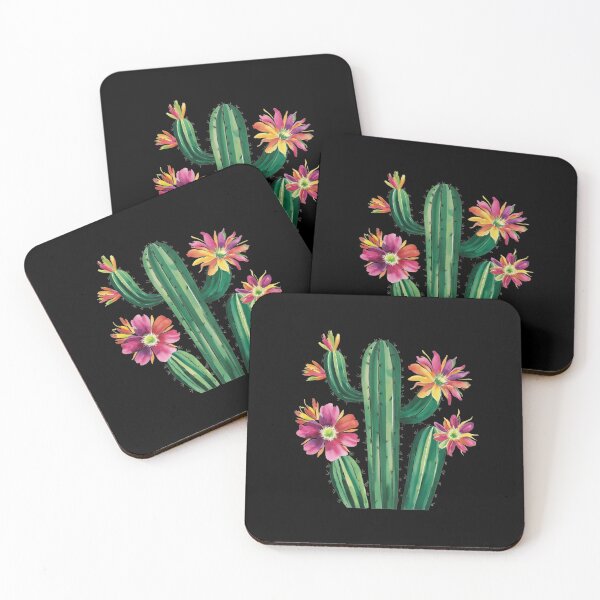 Item preview, Impresión artística de cactus en acuarela con flores del desierto designed and sold by products4urduke.