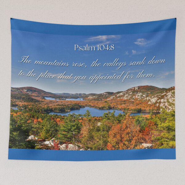 Item preview, Psalm 104:8 | The Mountains and Valleys  designed and sold by Mr-Tshirts.