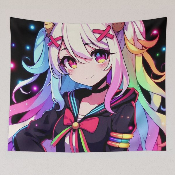 Item preview, The Horned Heroine of the Neon Realm designed and sold by TheShadow30.