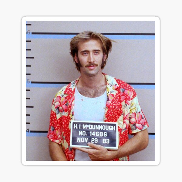Item preview, Raising Arizona Nic Cage designed and sold by Sabrina Batista.