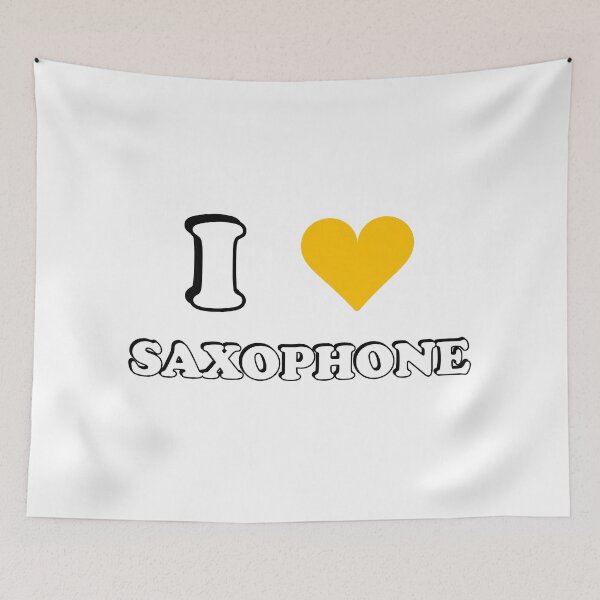 Item preview, I love saxophone  tenor saxophone designed and sold by Inspirationmotivation.