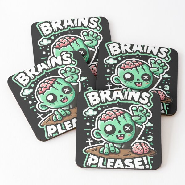 Item preview, Brains Please: Cute Zombie Fun designed and sold by KennerTH.
