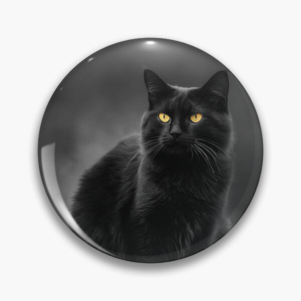 Item preview, Black Cat Orange Eyes designed and sold by Jasna Dragun.