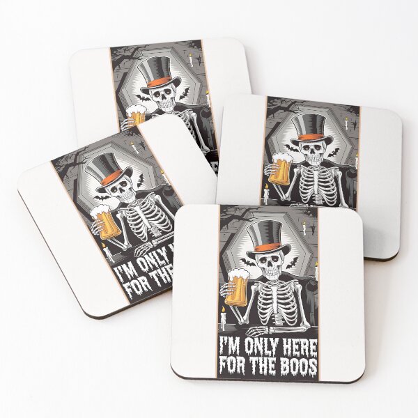 Item preview, I'm Only Here For The Boos Halloween Skeleton designed and sold by ZeptepiTrends.