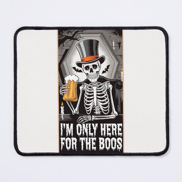Item preview, I'm Only Here For The Boos Halloween Skeleton designed and sold by ZeptepiTrends.