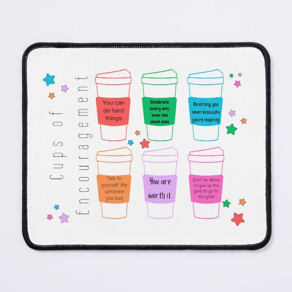 Item preview, Cups of Encouragement 6 coffee mug with inspirational quote designed and sold by Ideas-BYDESiGN.