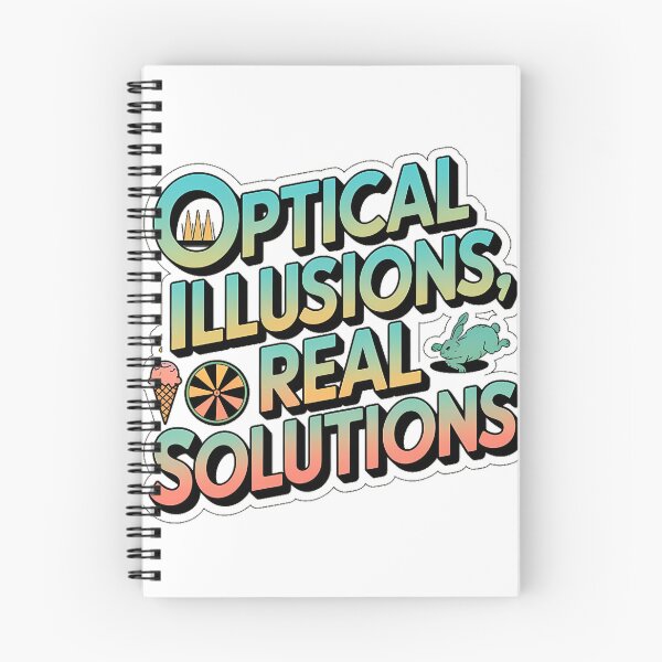 Item preview, Optical Illusions, Real Solutions" Sticker  designed and sold by Mood Coffee art.