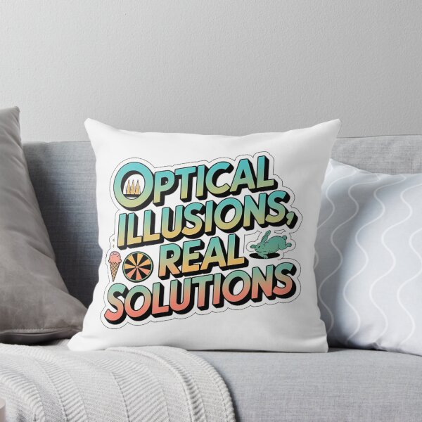 Item preview, Optical Illusions, Real Solutions" Sticker  designed and sold by Mood Coffee art.