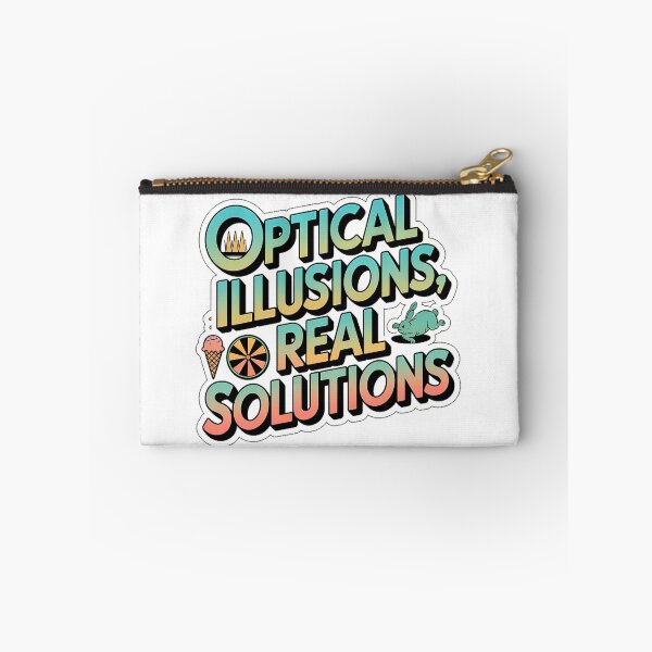 Item preview, Optical Illusions, Real Solutions" Sticker  designed and sold by Mood Coffee art.